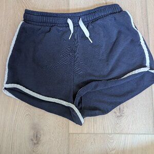 Navy blue Gap kids shorts with white outline and jaw string